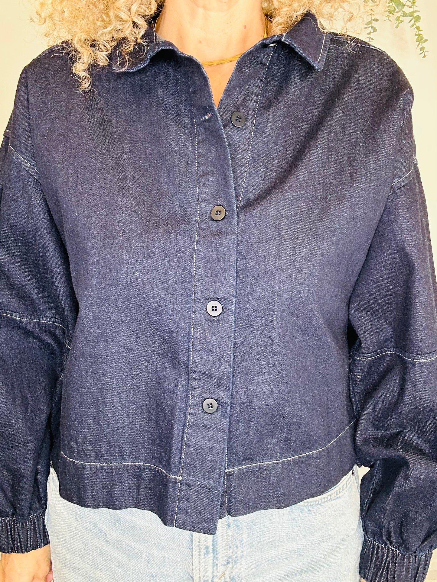 Denim Shacket - Size M