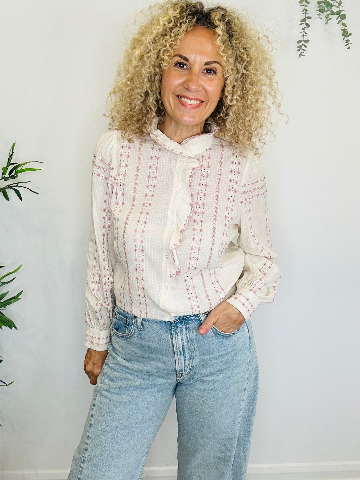 Embroidered Shirt - Size 40