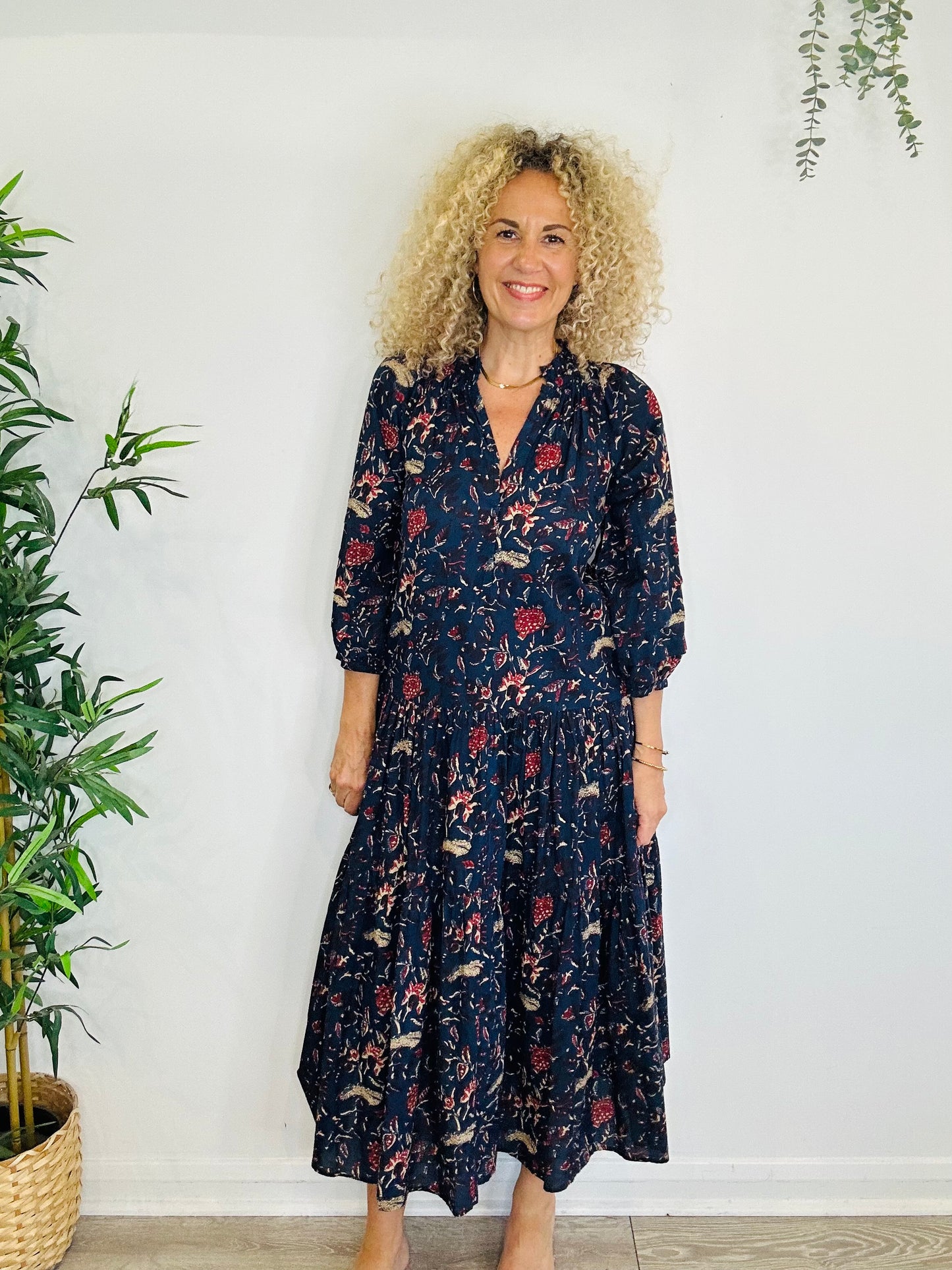 Floral Cotton Dress - Size XS