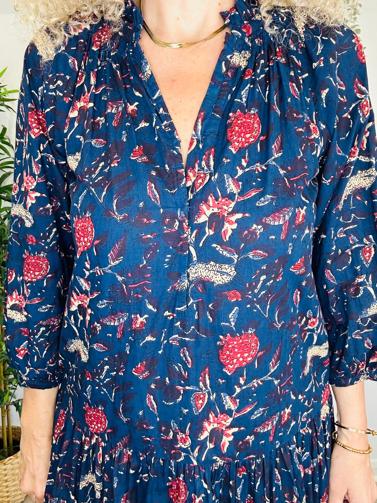 Floral Cotton Dress - Size XS