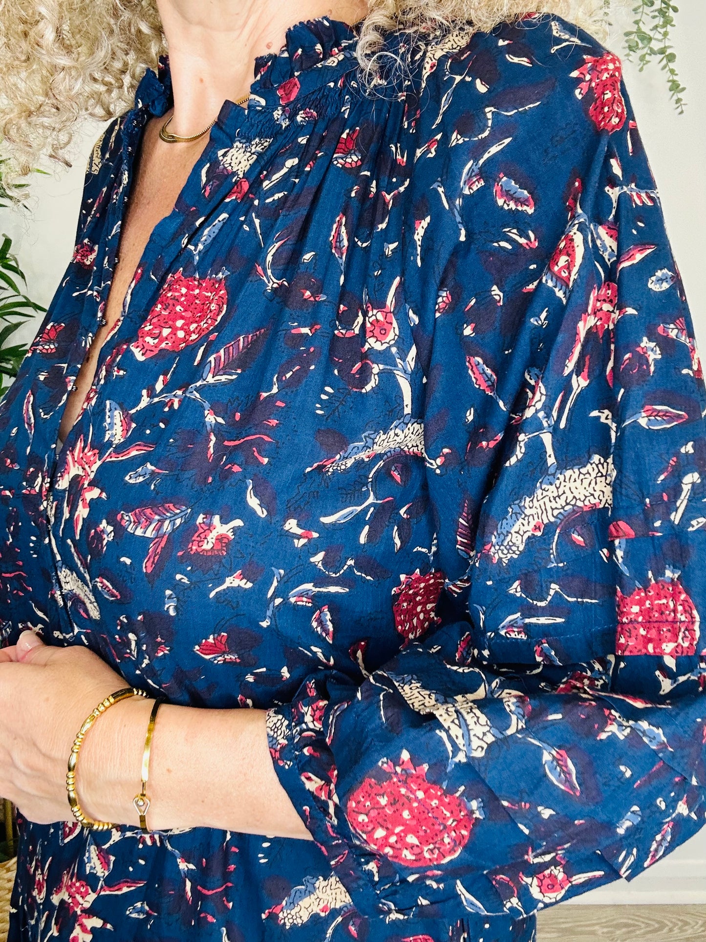 Floral Cotton Dress - Size XS