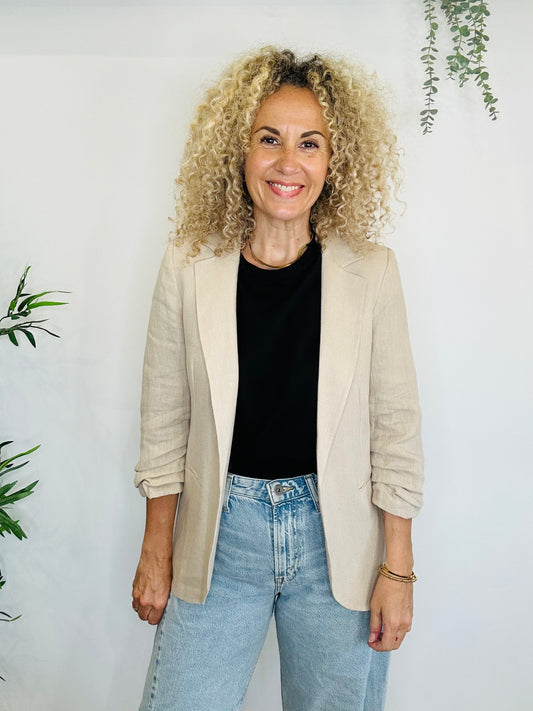 Linen Blazer - Size 12