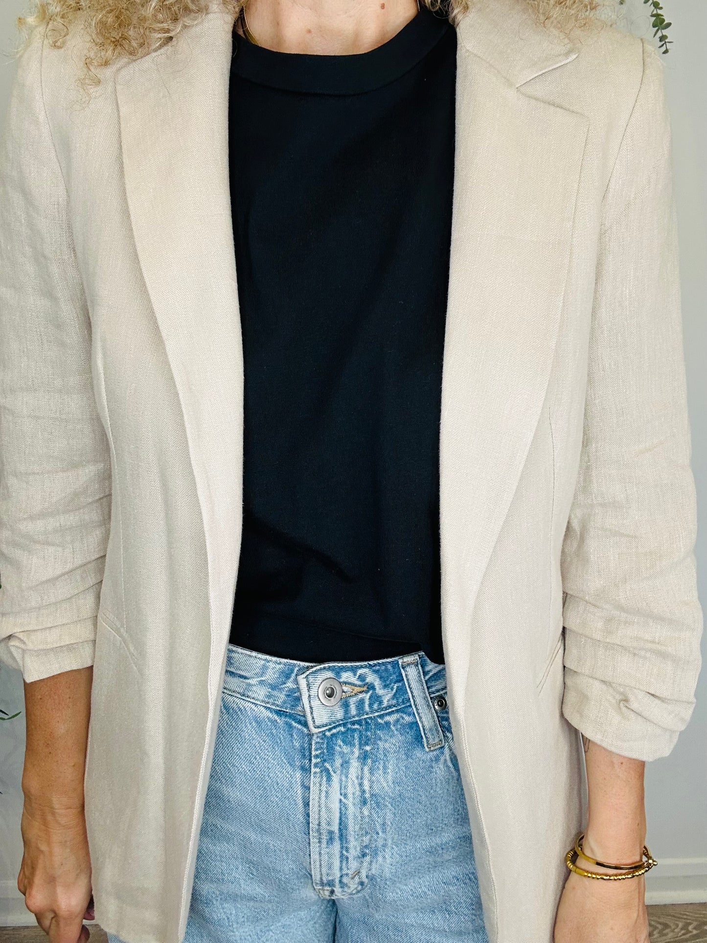Linen Blazer - Size 12