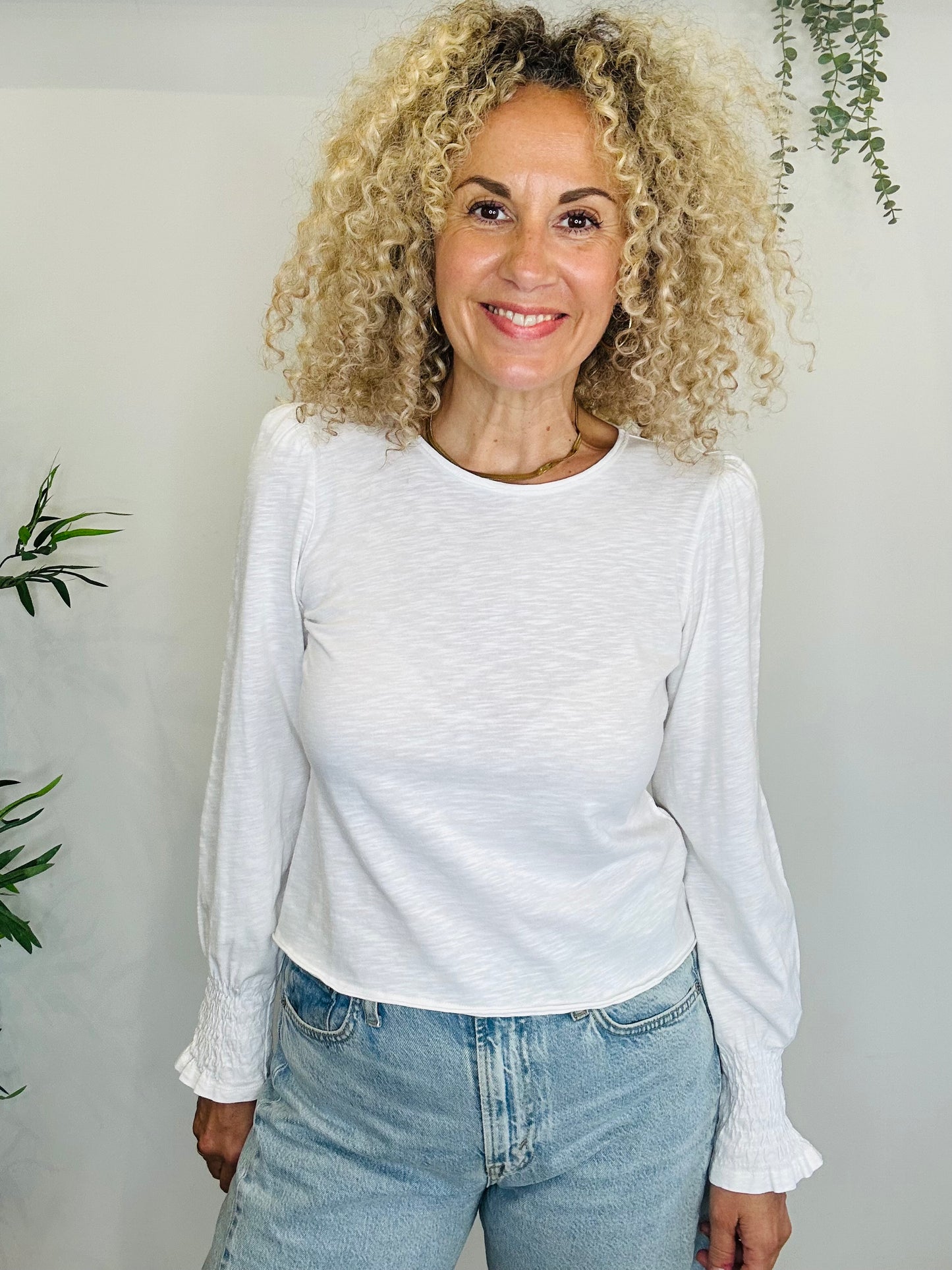 Puff Shoulder Top - Size 8