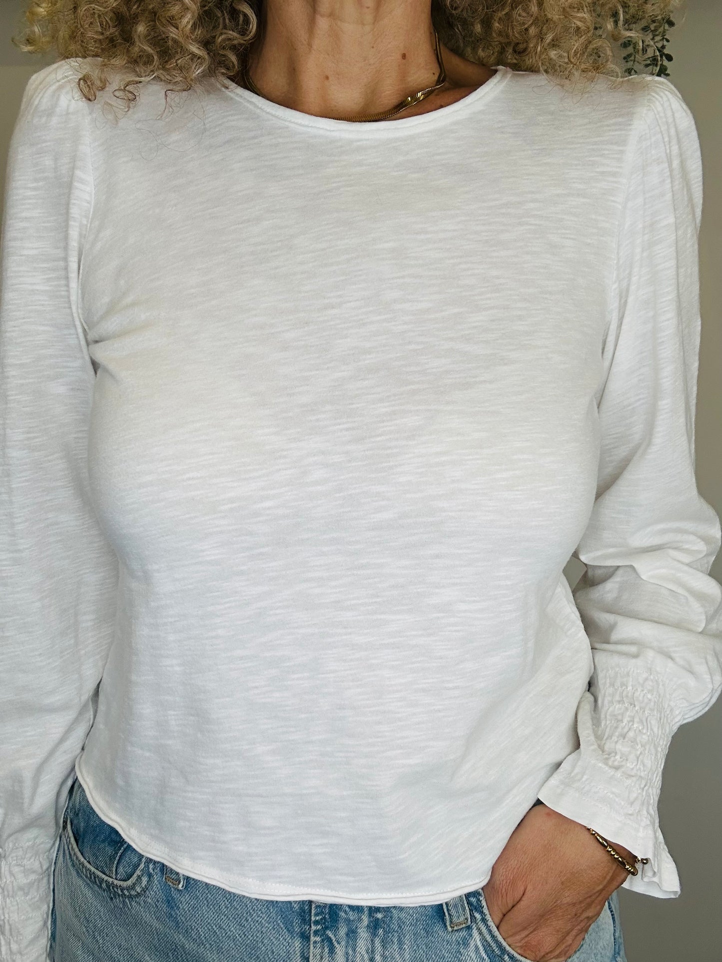 Puff Shoulder Top - Size 8