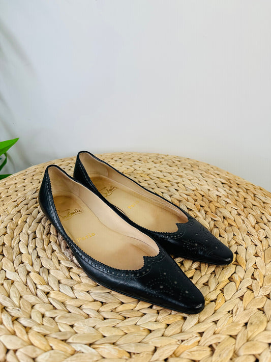 Leather Ballet Flats - Size 36.5