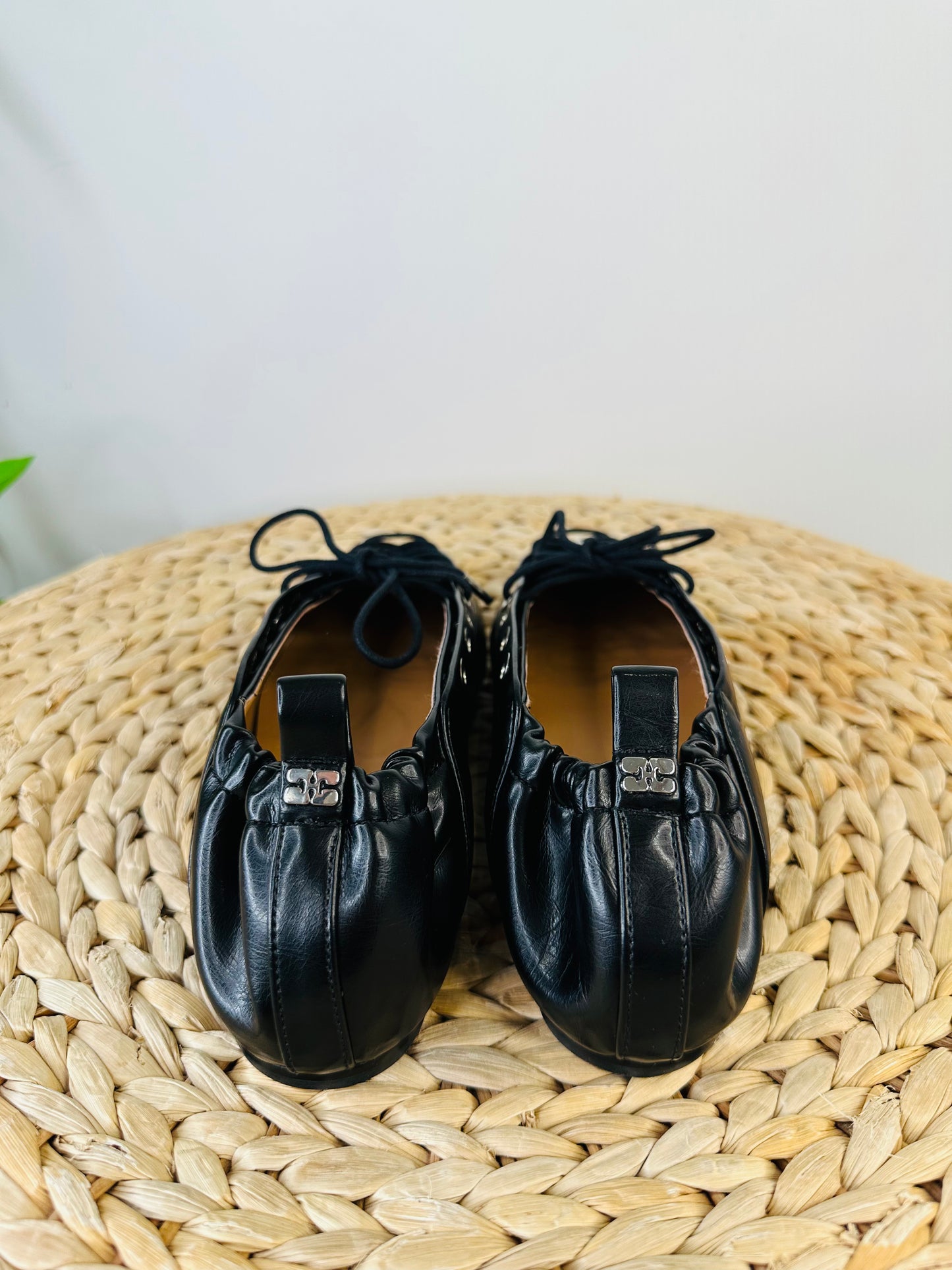 Lace-up Ballet Flats - Size 38
