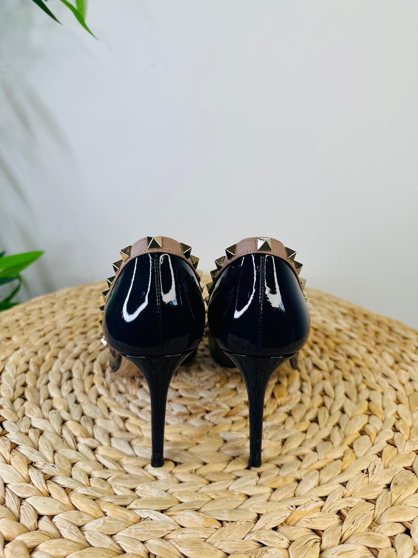 Patent Leather Rockstud Pumps - Size 40.5
