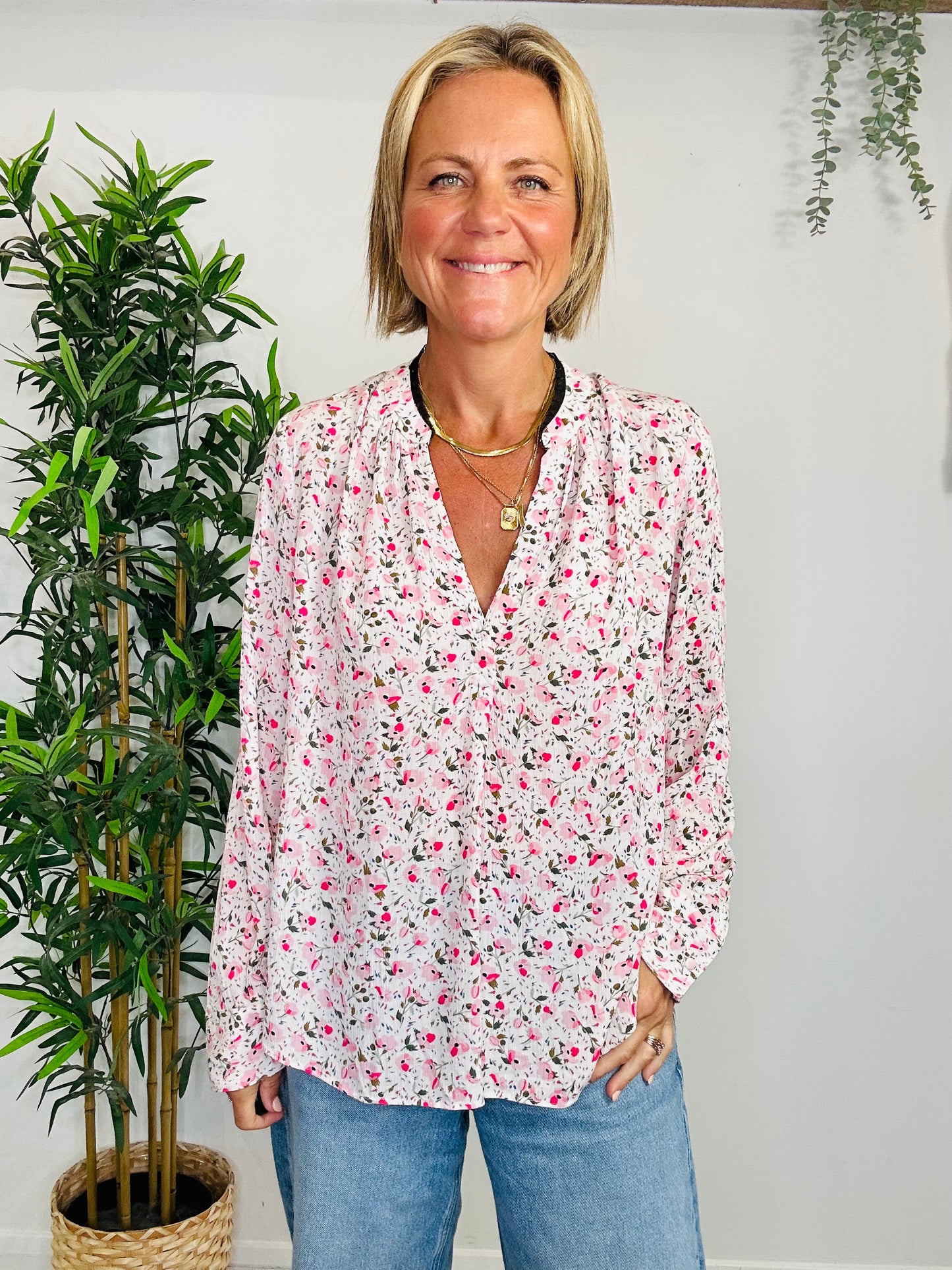 Floral Blouse - Size M