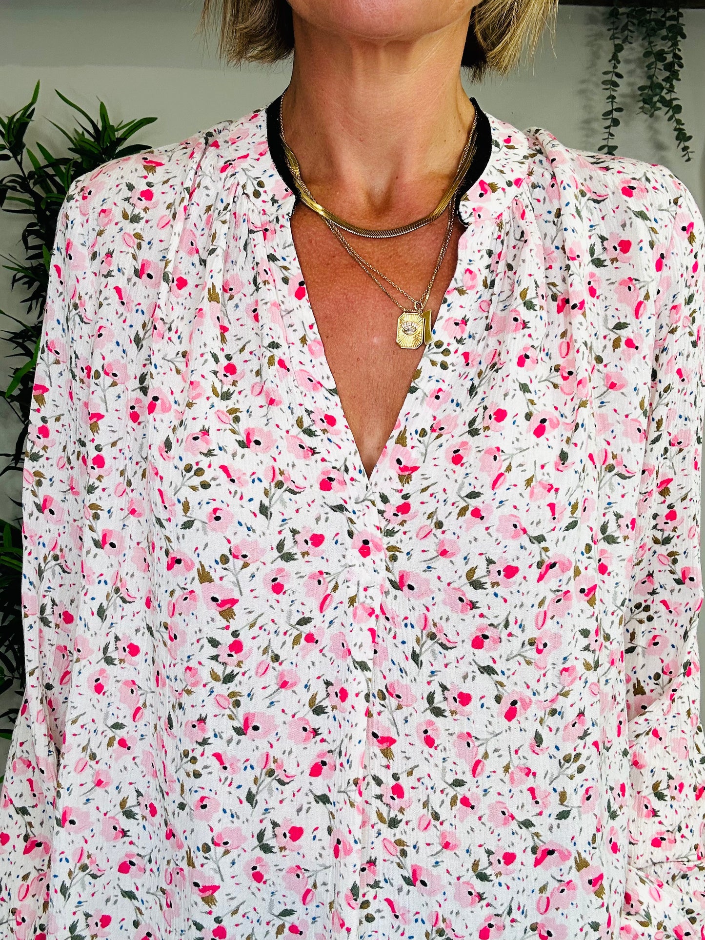 Floral Blouse - Size M