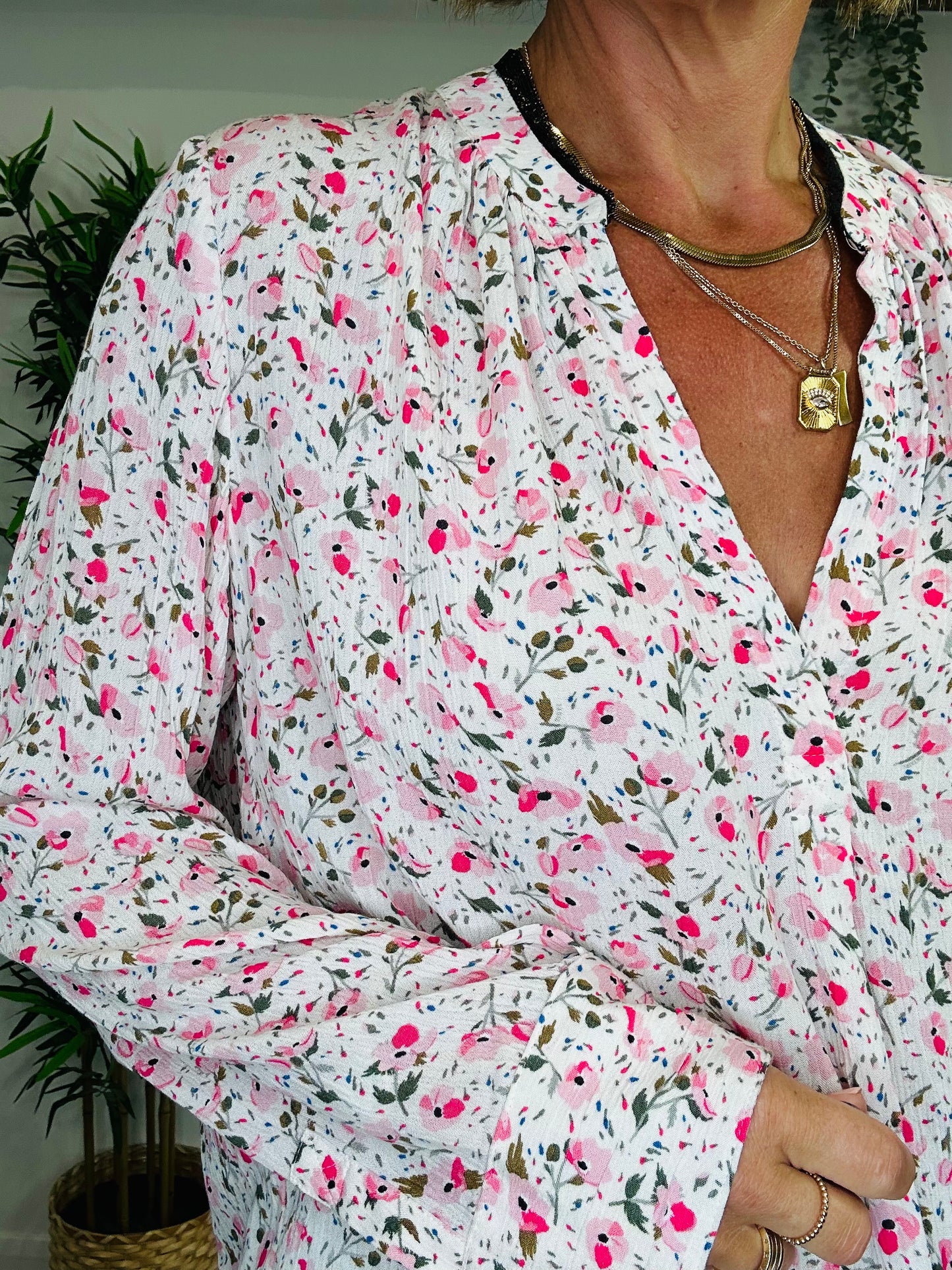 Floral Blouse - Size M