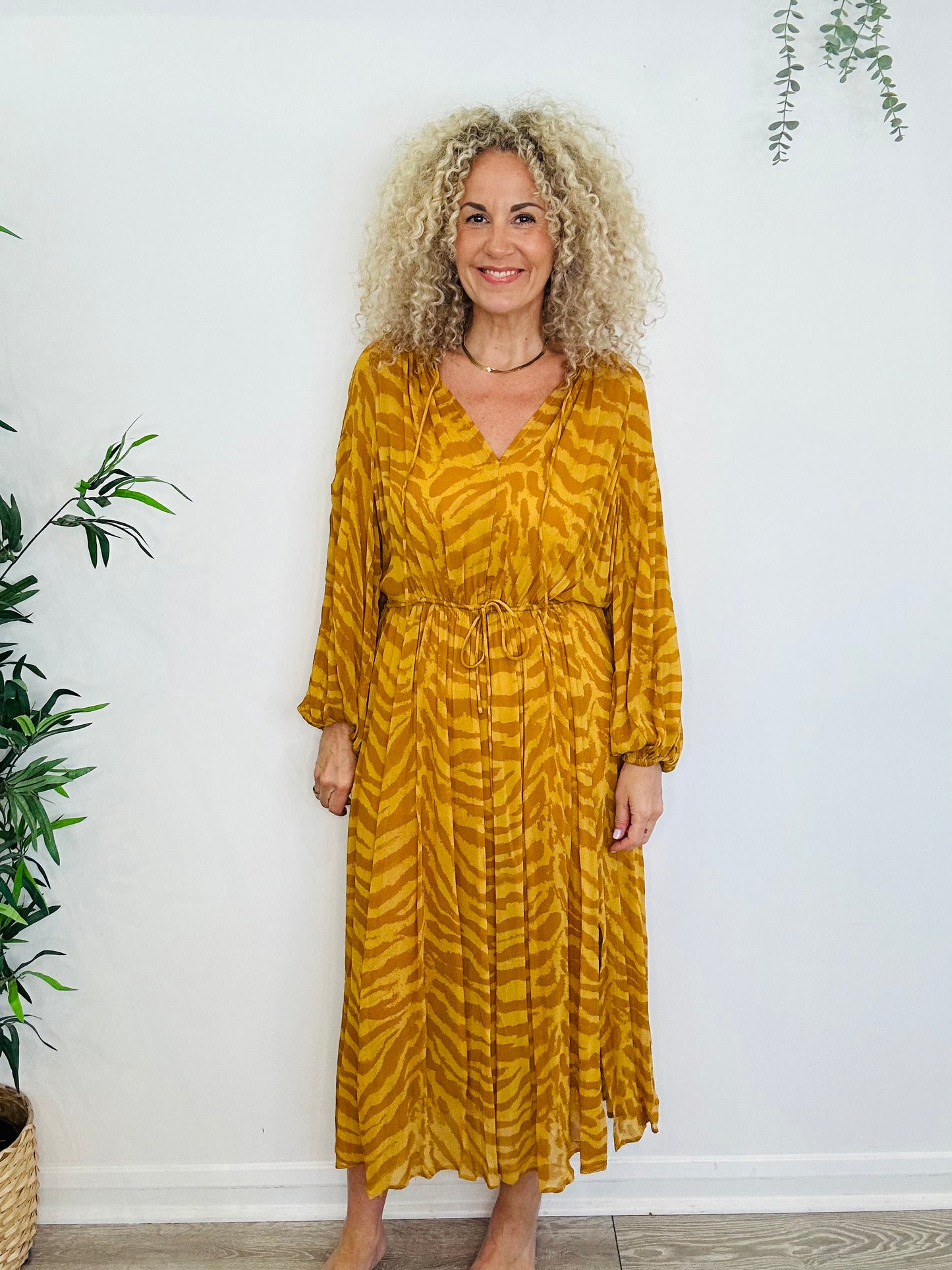 Sheer Maxi Dress - Size 34
