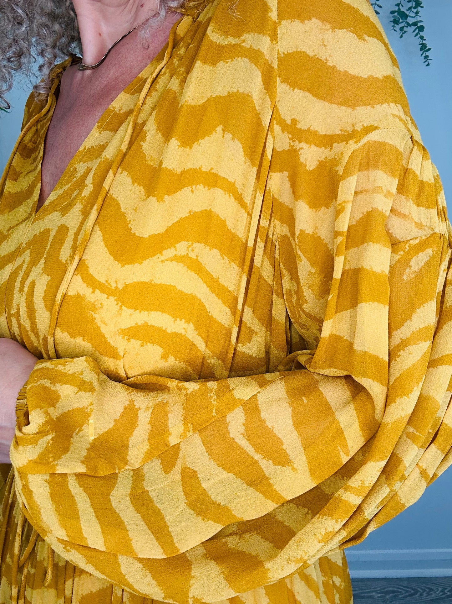 Sheer Maxi Dress - Size 34