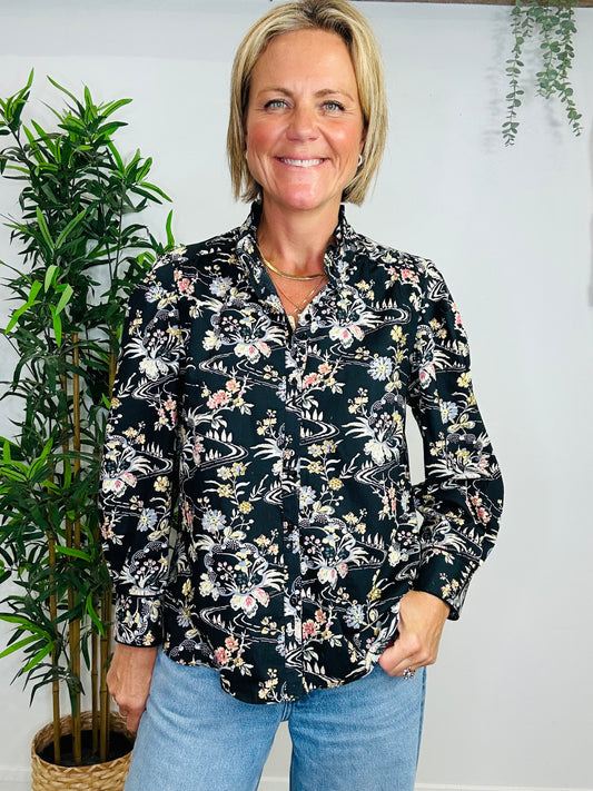Floral Cotton Shirt - Size 3