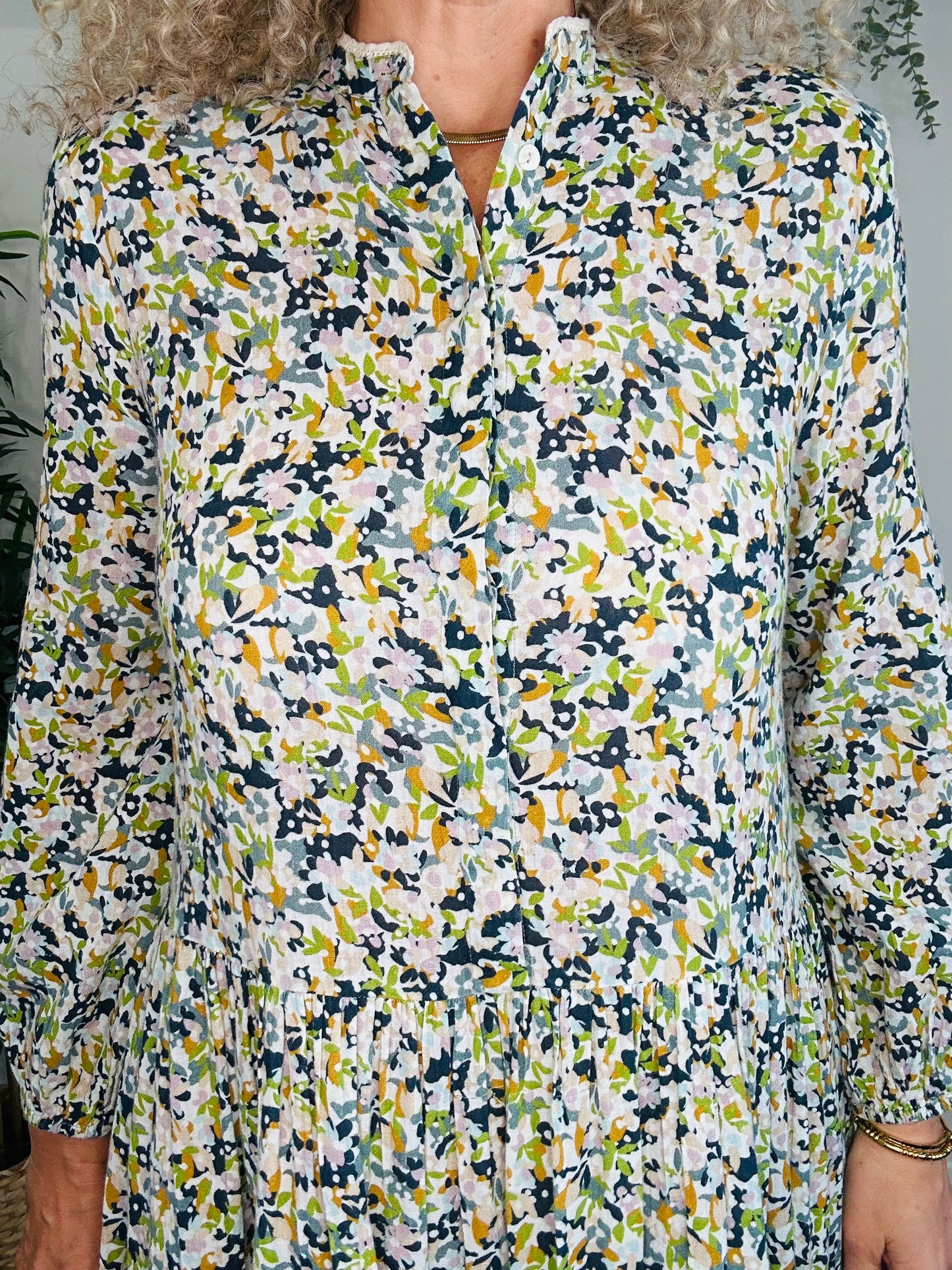Floral Cotton Dress - Size S