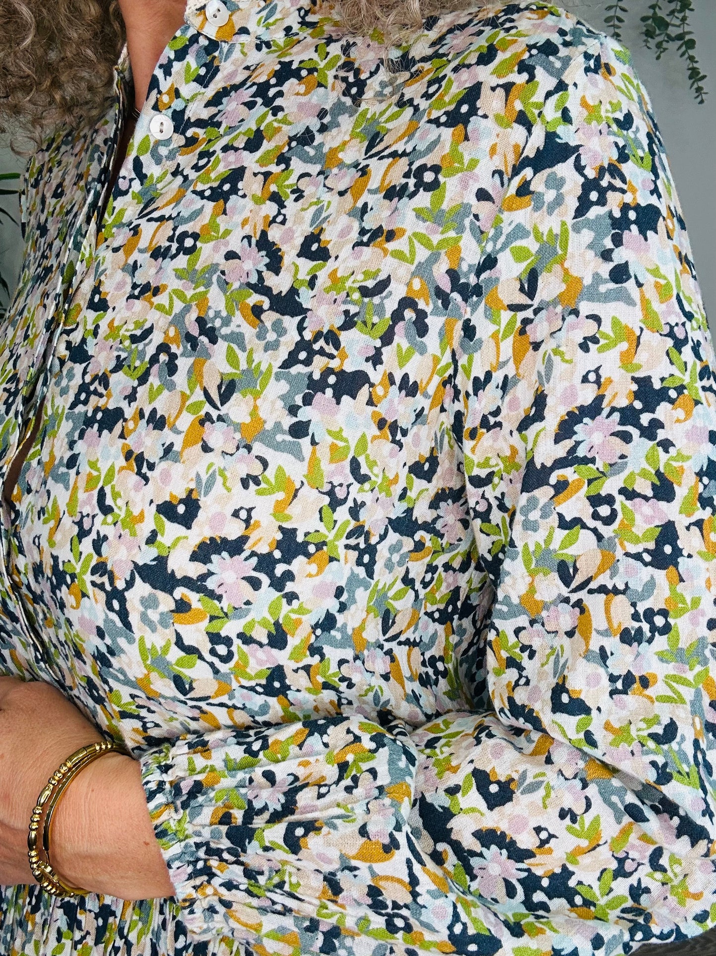 Floral Cotton Dress - Size S