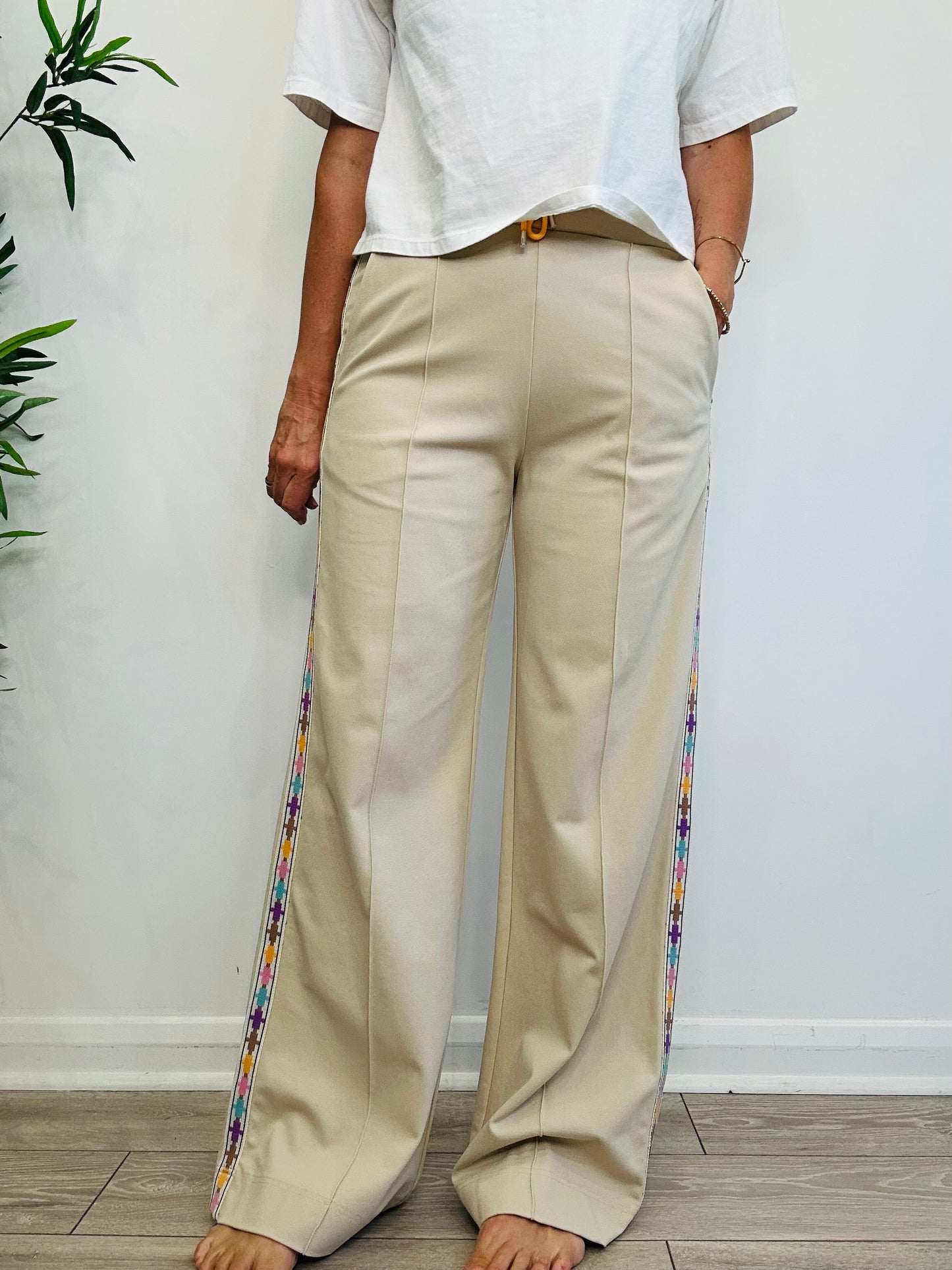 Wide Leg Trousers - Size M