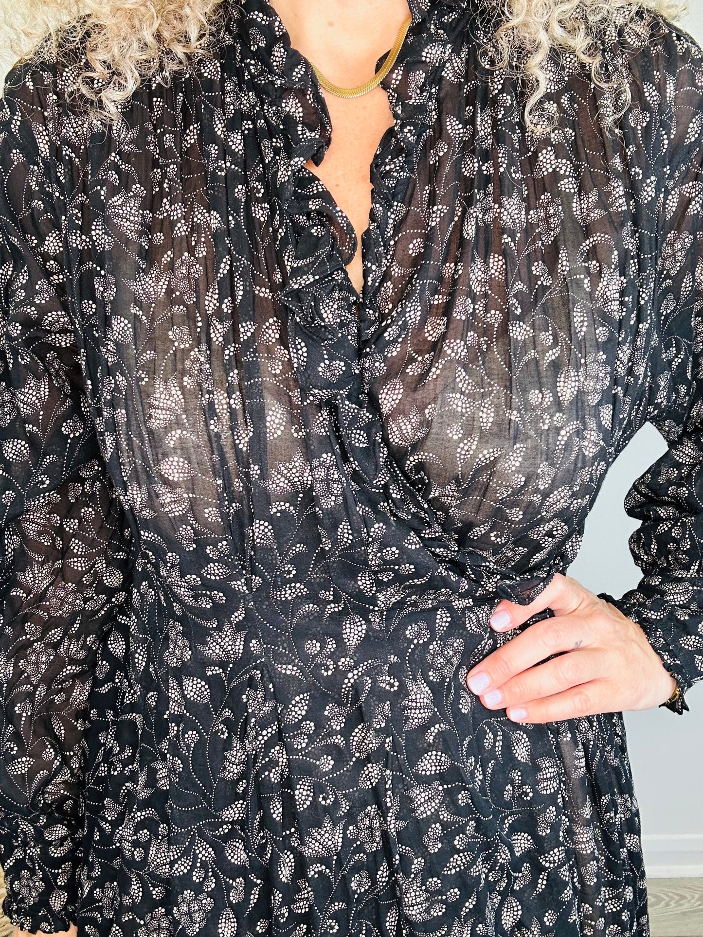 Maelys Wrap Dress - Size 38