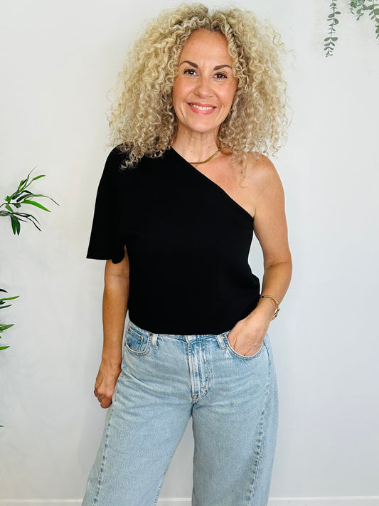 One Shoulder Top - Size 2