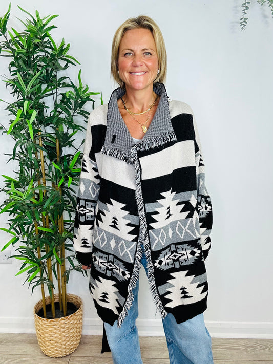 Fringed Cardigan - Size XS