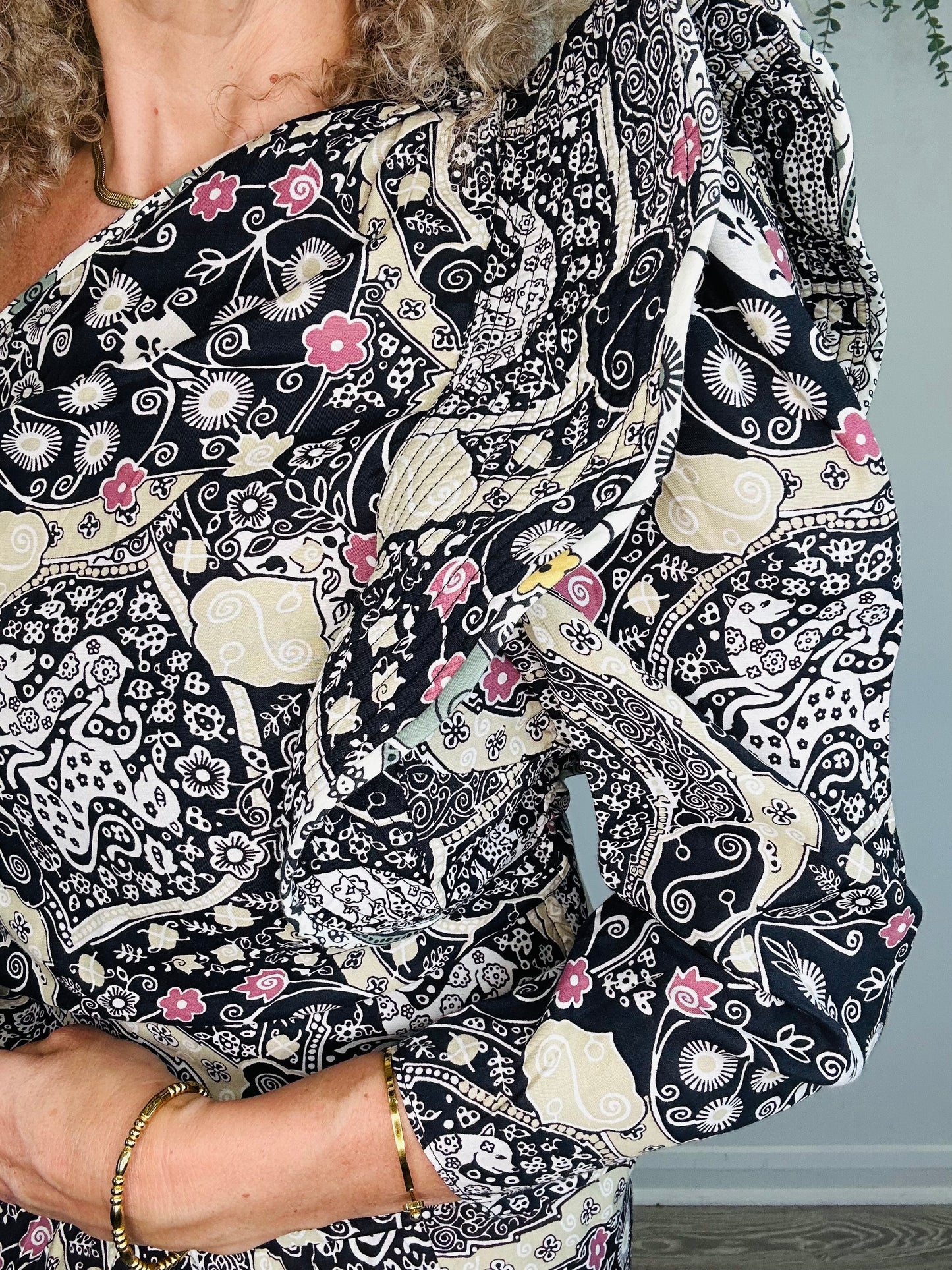 Patterned Top & Skirt Set - Size 38/40