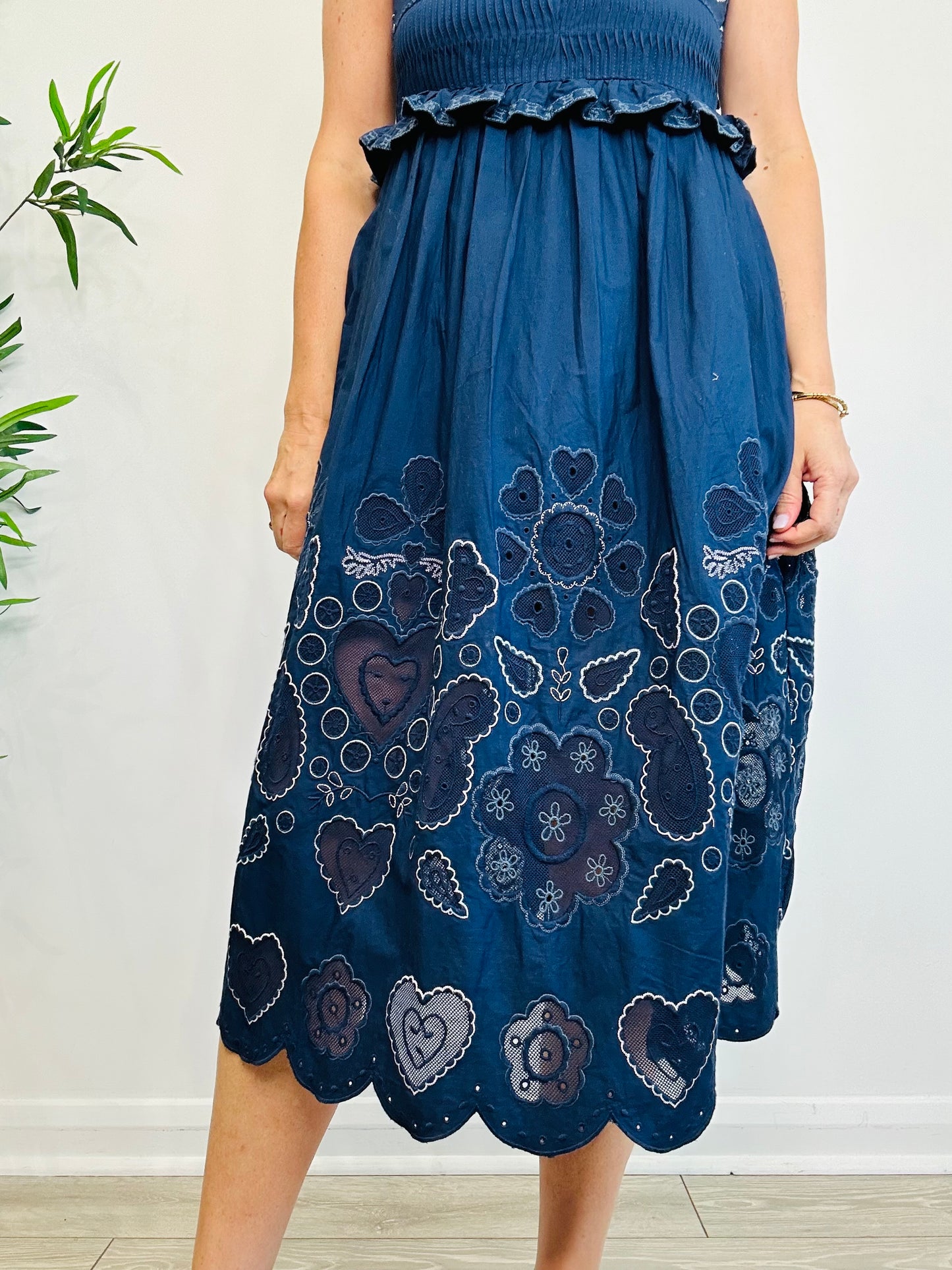 Embroidered Cotton Sundress - Size 6