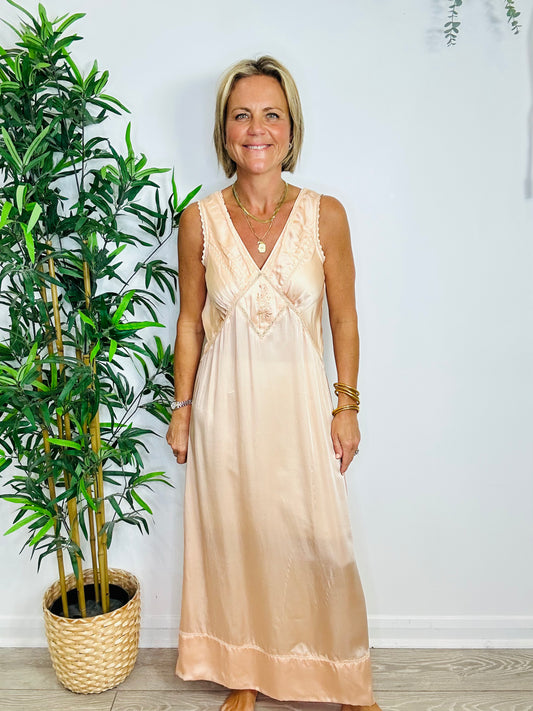 Primrose Satin Dress - Size S