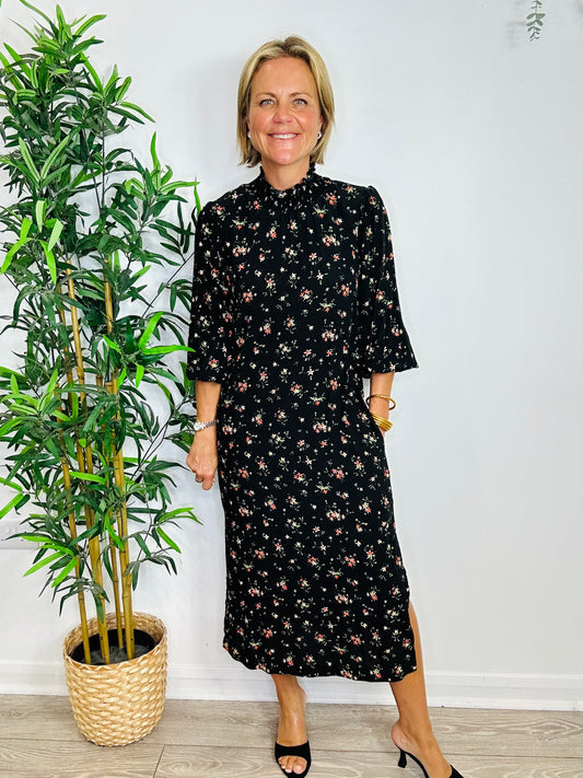 Floral Midi Dress - Size 1