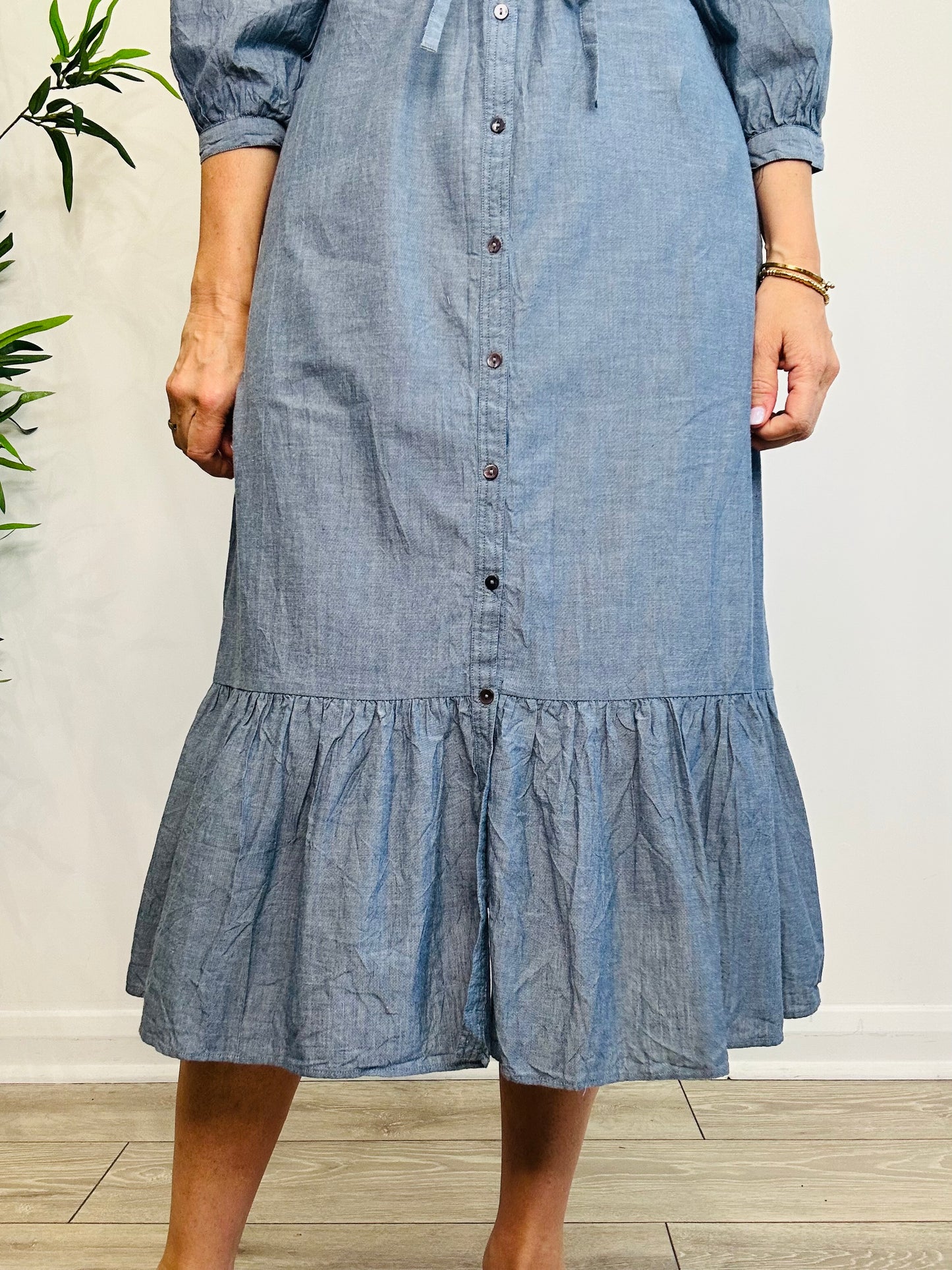 Embroidered Cotton Dress - Size S