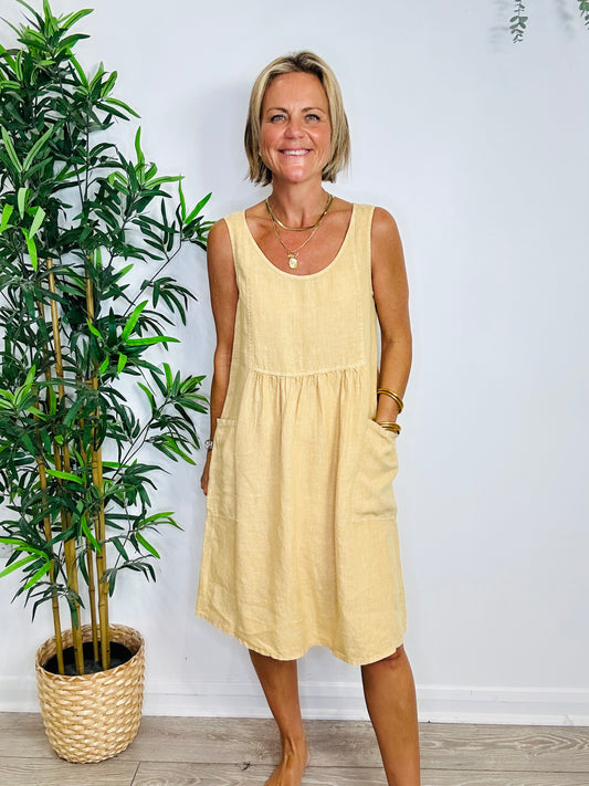 Linen Dress - Size M