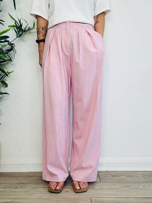 Wide Leg Trousers - Size 38