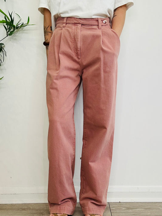 Straight Leg Trousers - Size 8