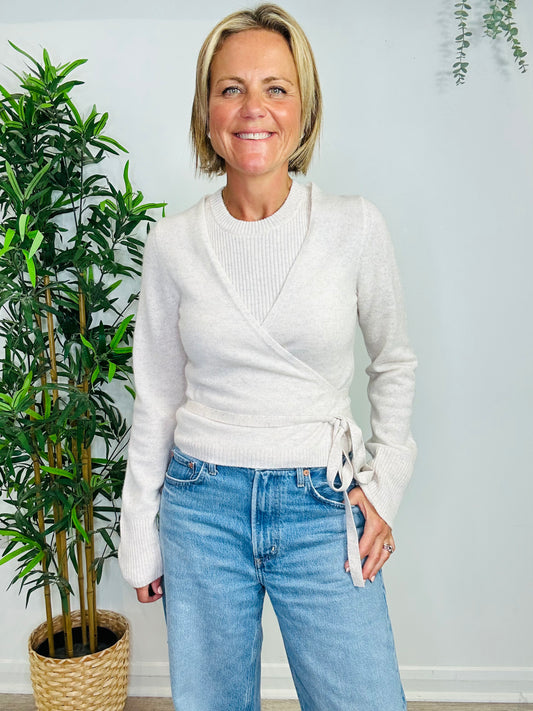 Cashmere Wrap Cardigan - Size S