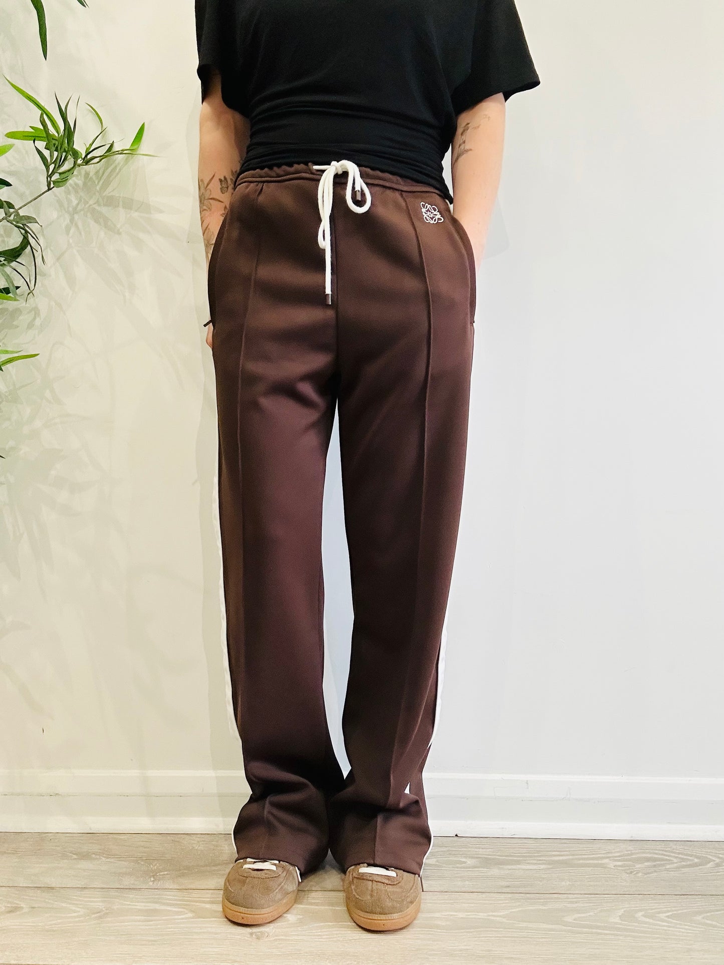 Anagram Embroidered Joggers - Size M