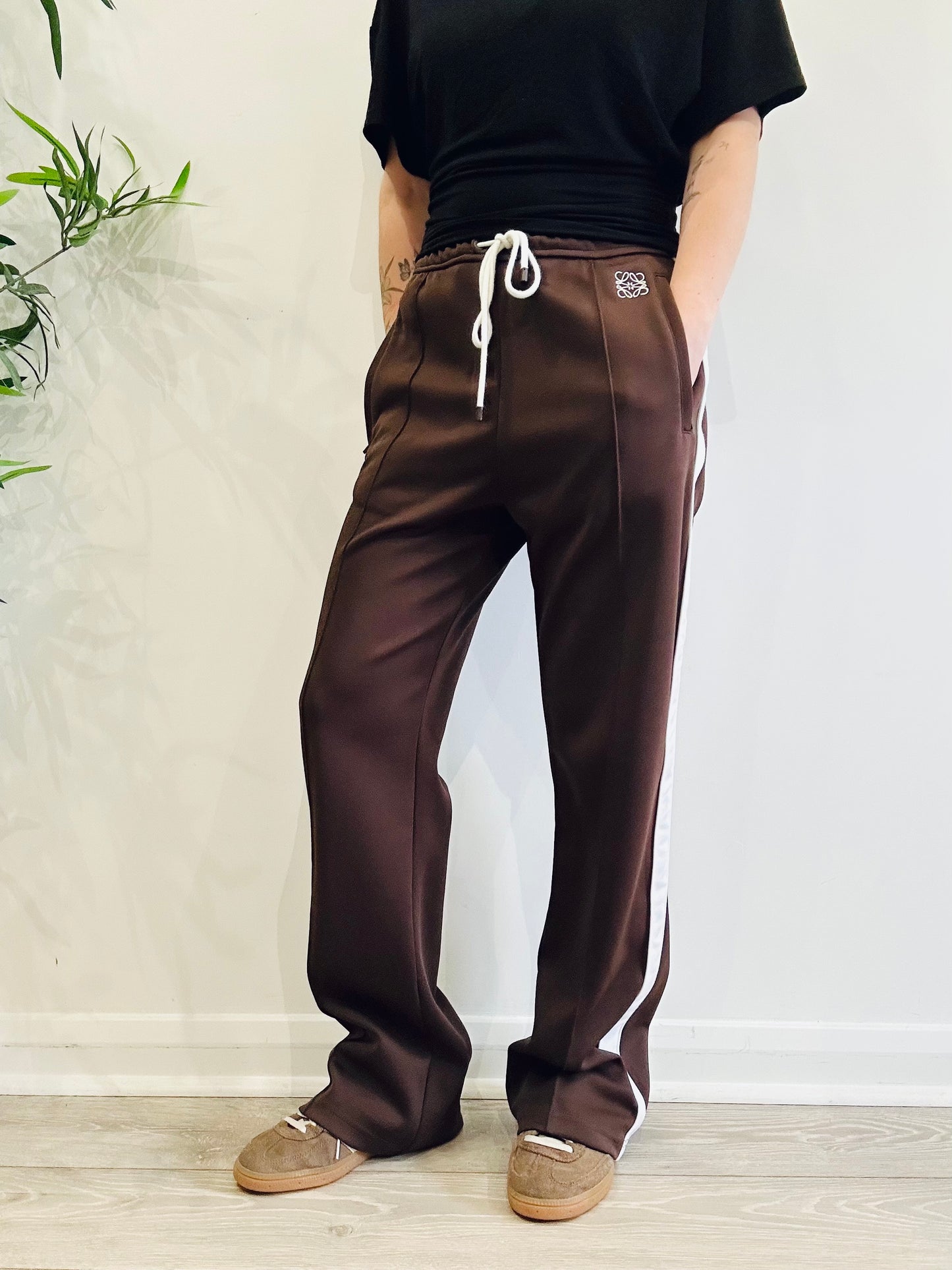 Anagram Embroidered Joggers - Size M