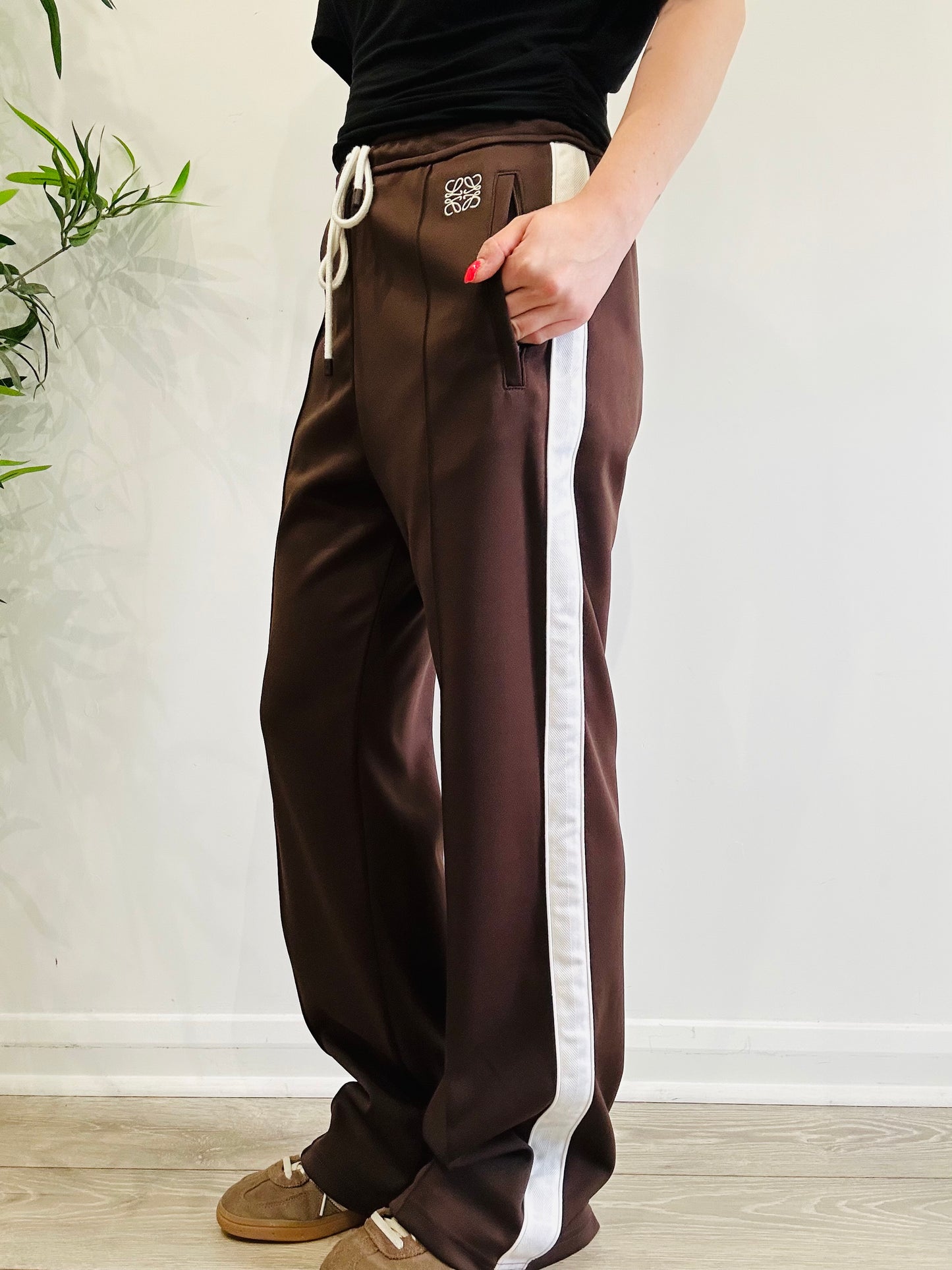 Anagram Embroidered Joggers - Size M