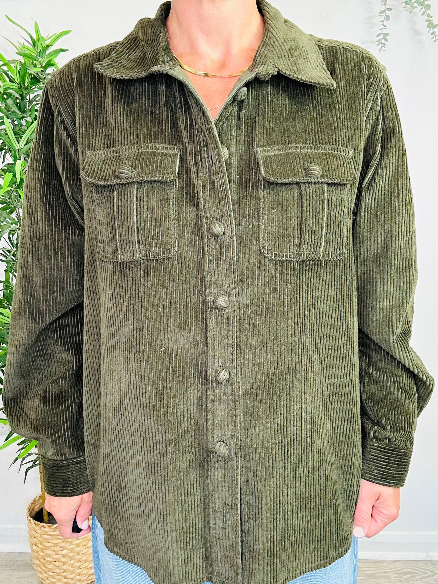 Cord Shacket - Size 10
