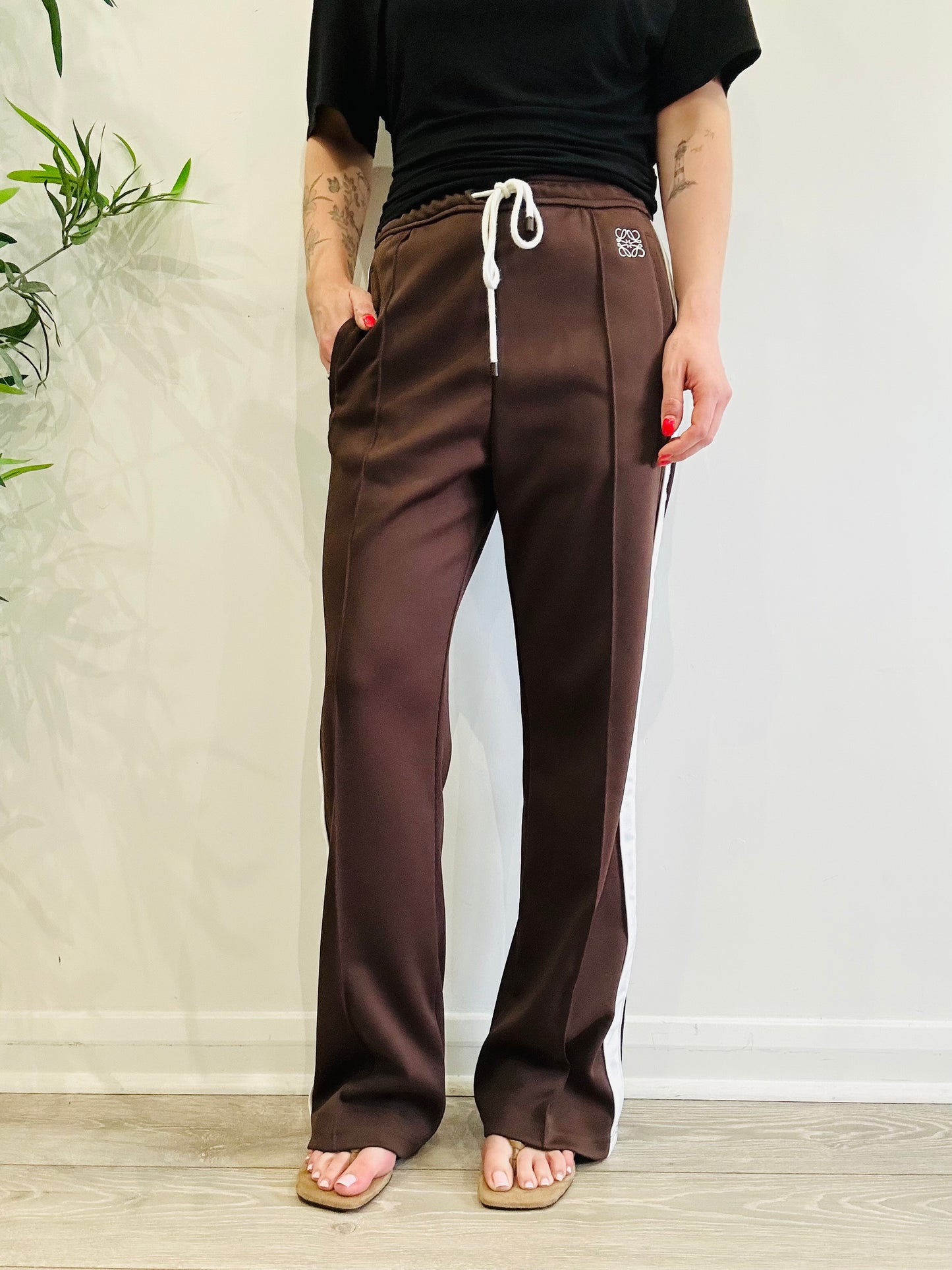 Anagram Embroidered Joggers - Size M