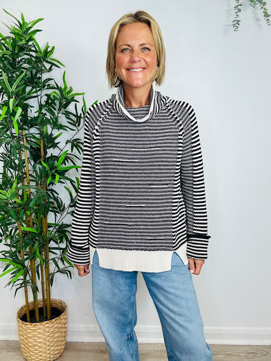 Striped Merino Wool Jumper - Size M