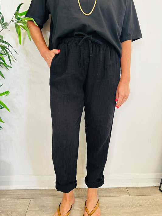 Cheesecloth Trousers - Size M