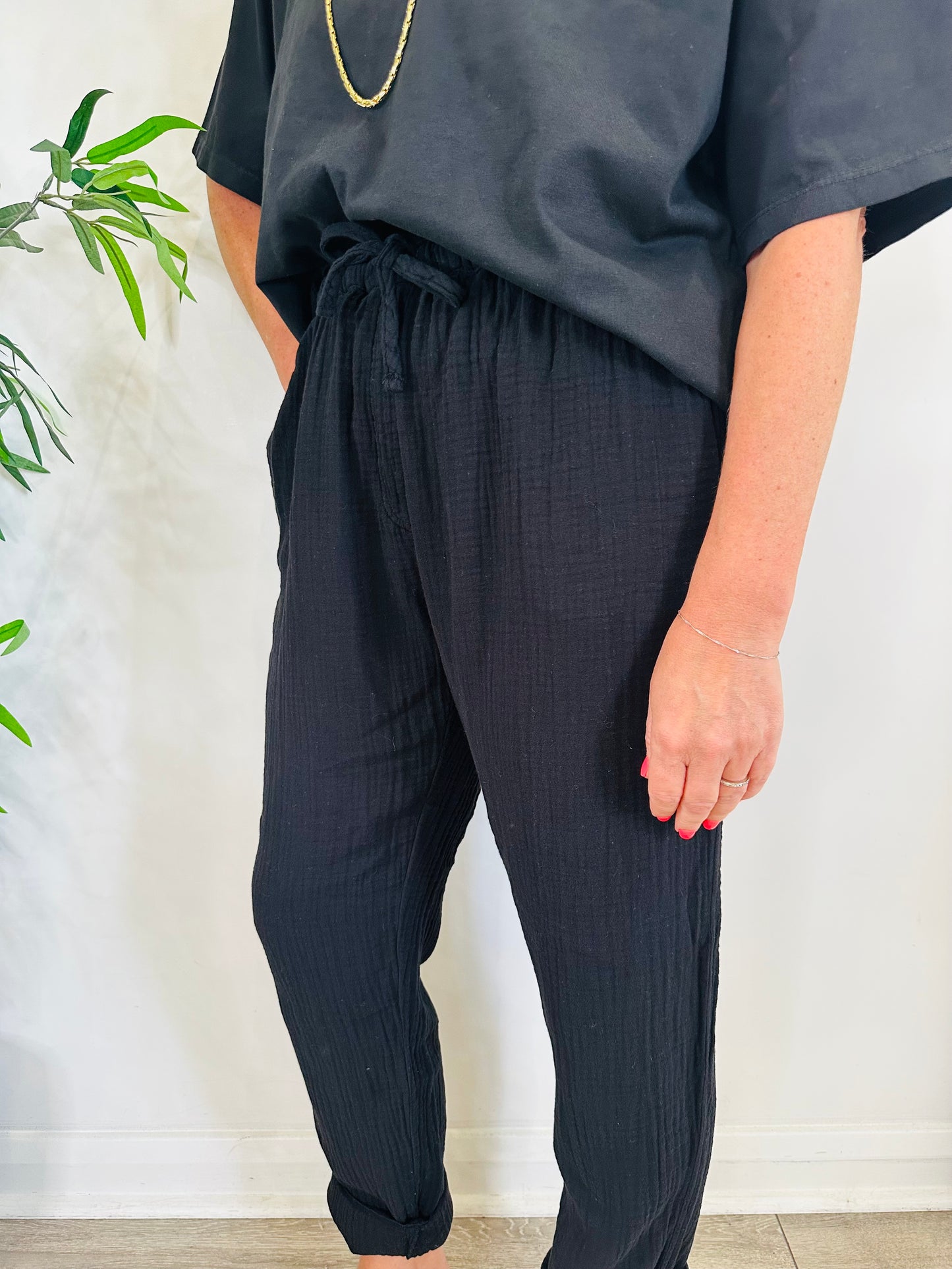 Cheesecloth Trousers - Size M