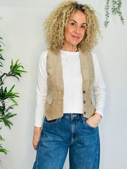 Cord Waistcoat - Size 34