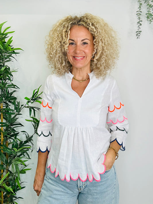 Linen Top - Size 36