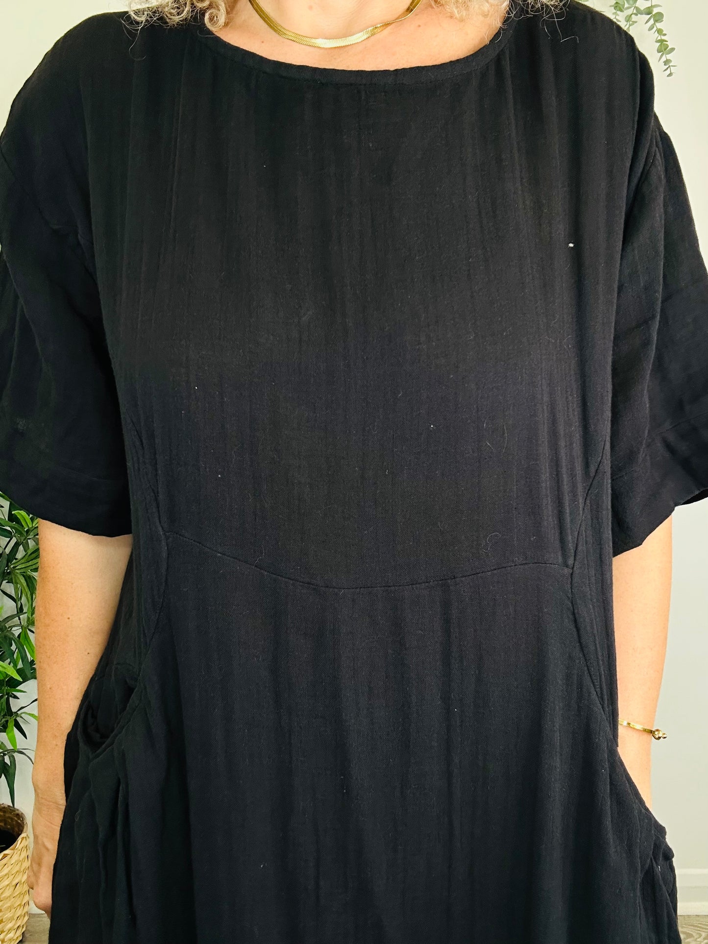 Cheesecloth Dress - Size S