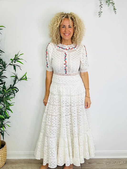 Skylar Broderie Dress - Size 10