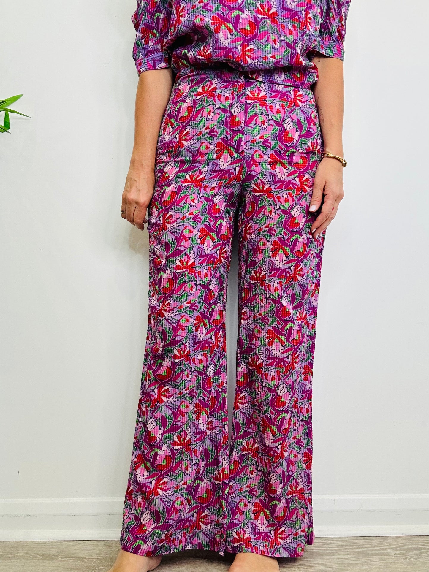 Patterned Top & Trouser Set - Size 3