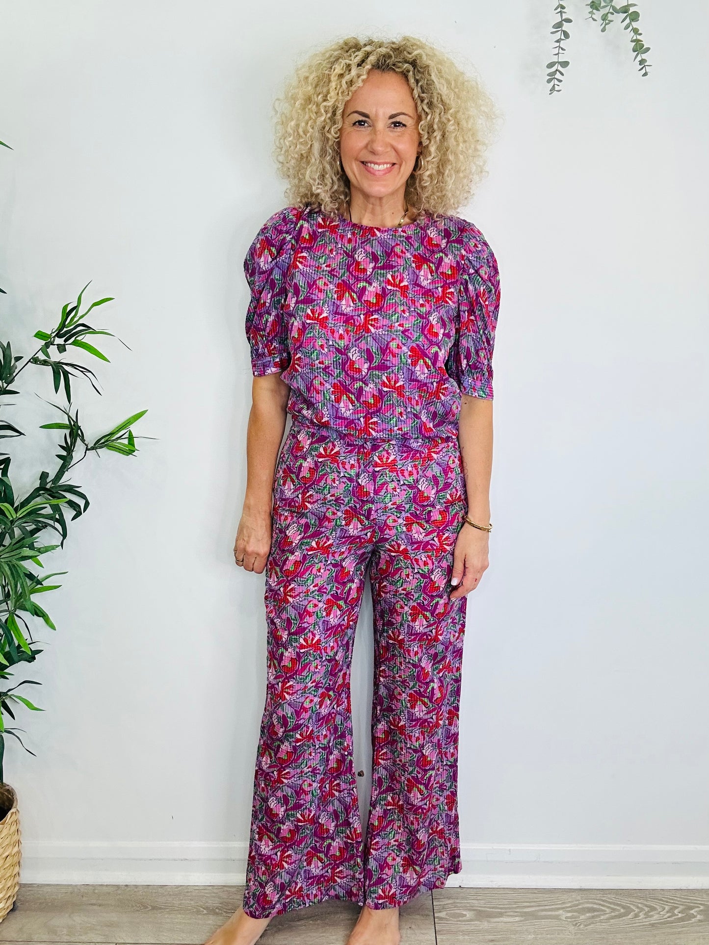 Patterned Top & Trouser Set - Size 3