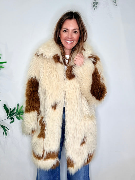 Fred Tache Faux Fur Jacket - Size M