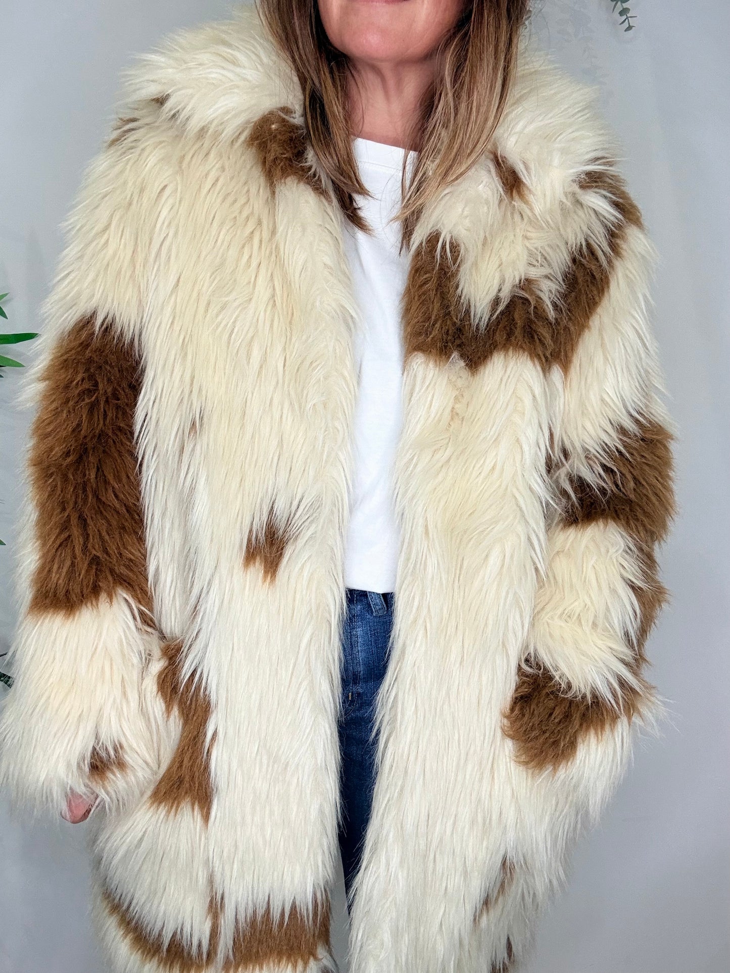 Fred Tache Faux Fur Jacket - Size M