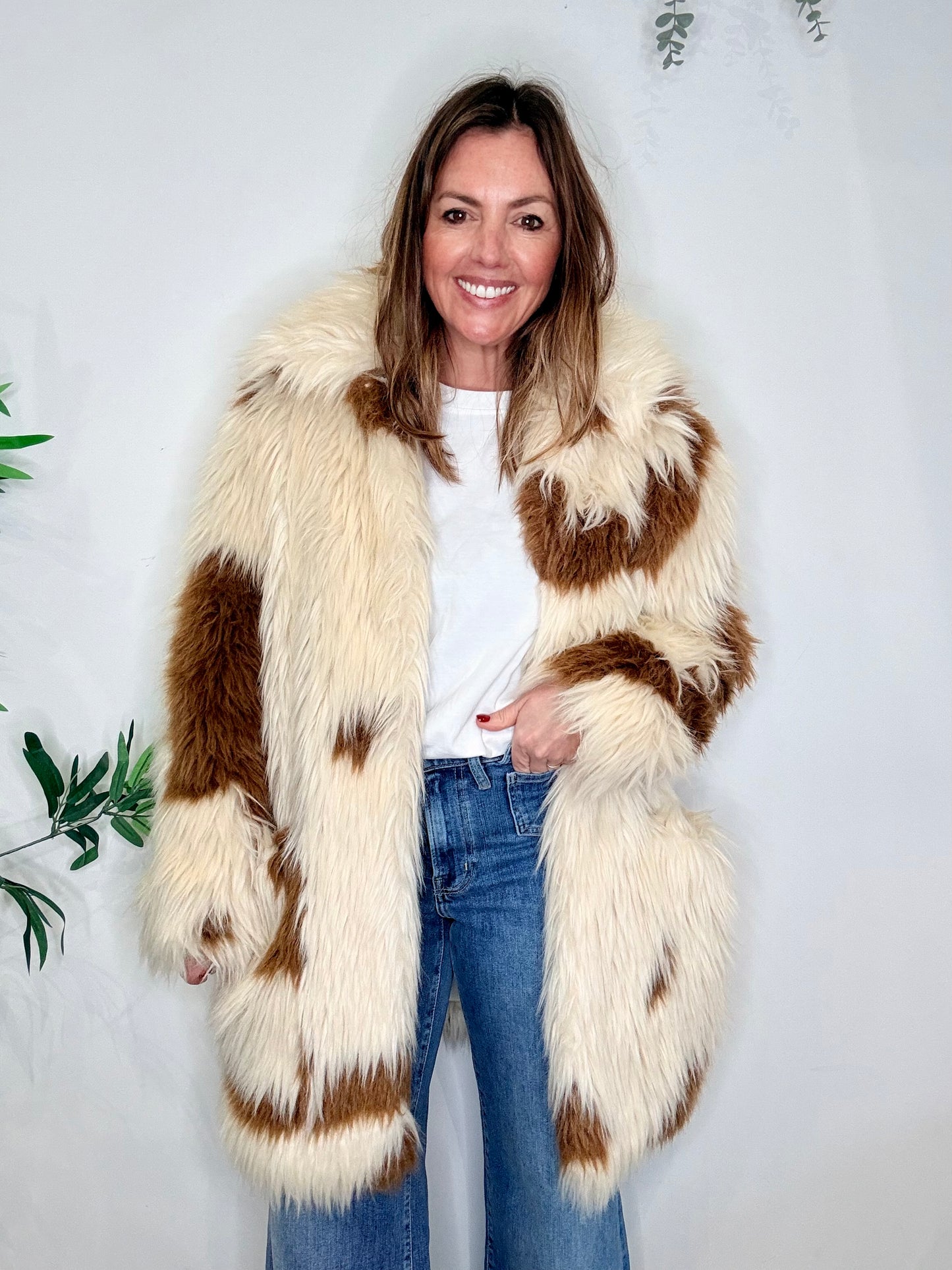 Fred Tache Faux Fur Jacket - Size M